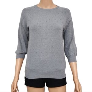 Marc by Marc Jacobs Women's gray  Polyamide/Viscose Top Sweater 3/4 Sleeve Sz XS